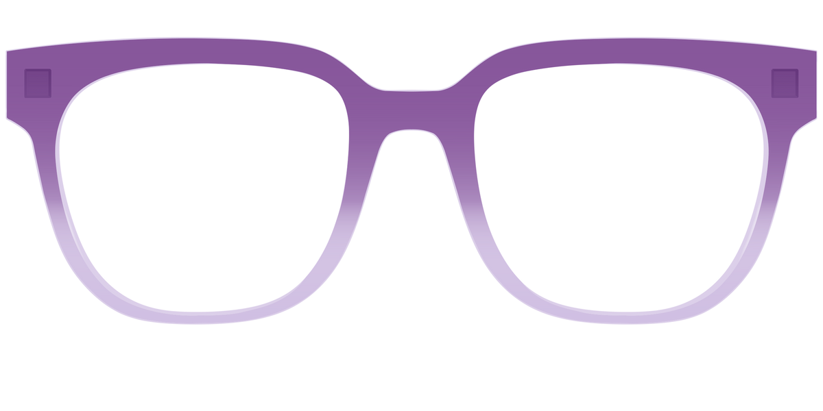 The Plum to Lilac Gradient Crystal - Front Top Image - Pair Eyewear