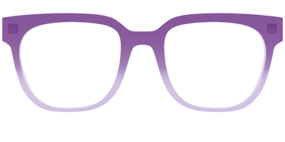 The Plum to Lilac Gradient Crystal - Front Top Thumbnail - Pair Eyewear