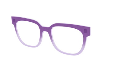 The Plum to Lilac Gradient Crystal - Angle Top Thumbnail - Pair Eyewear