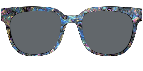 The Murphy - Teal Pearlized Gradient Acetate Silver Metal