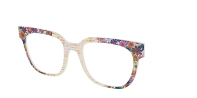 The Pressed Flowers with Foil Crystal - Angle Top Thumbnail - Pair Eyewear