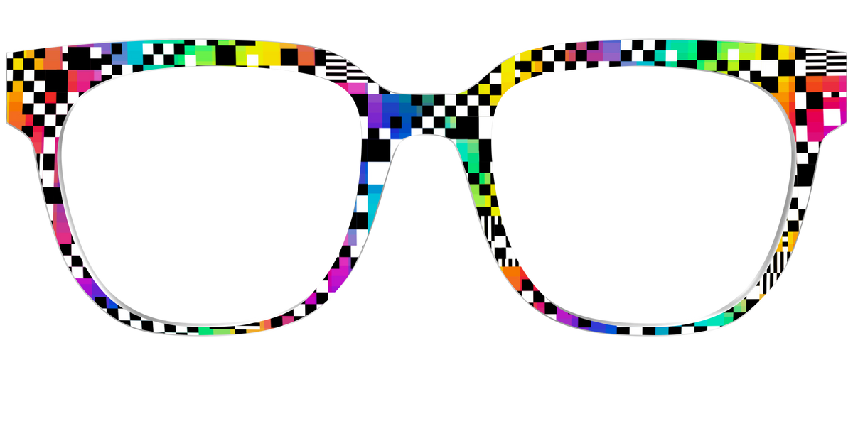 The Prismatic Check - Front Top Image - Pair Eyewear
