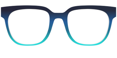 The Royal Blue to Seafoam Gradient - Front Top Thumbnail - Pair Eyewear