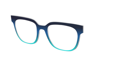 The Royal Blue to Seafoam Gradient - Angle Top Thumbnail - Pair Eyewear