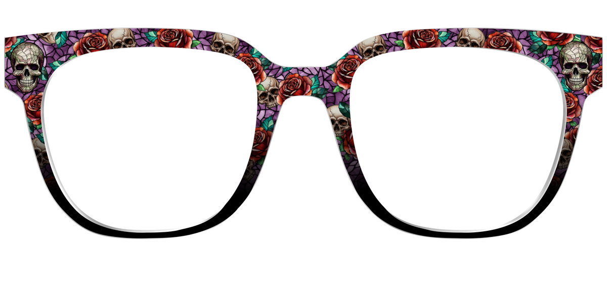 The Skull & Thorn Stained Glass - Front Top Image - Pair Eyewear