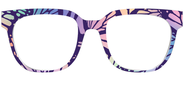 The Murphy - Teal Pearlized Gradient Acetate Silver Metal