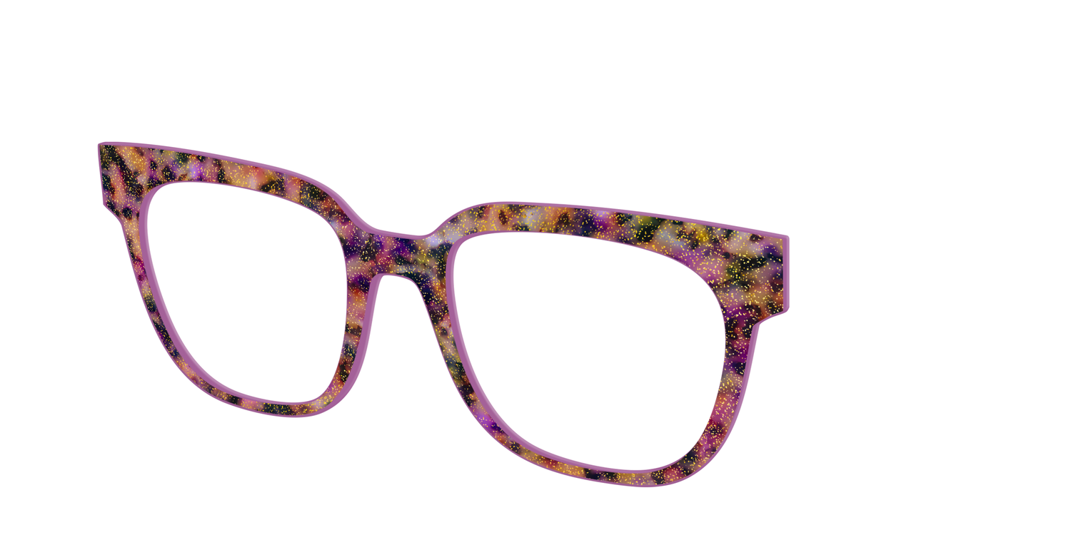 The Spooktacular Tortoise with Glitter - Angle Top Image - Pair Eyewear