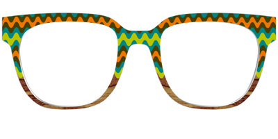 The Woodgrain Waves - Front Top Thumbnail - Pair Eyewear