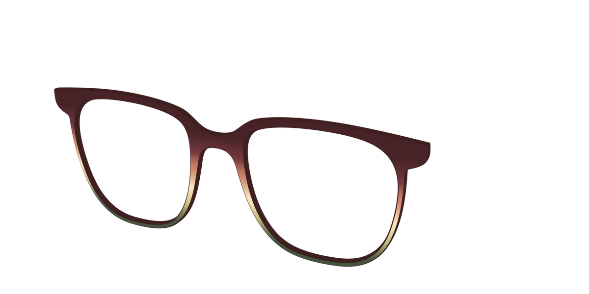 The Acorn to Moss Gradient - Angle Top Image - Pair Eyewear