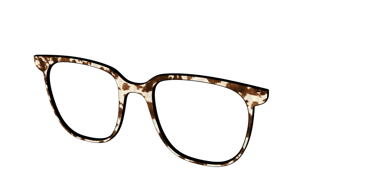 The Cowhide - Angle Top Image - Pair Eyewear