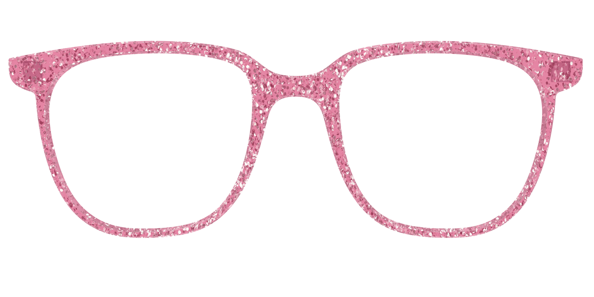 The Hot Pink Sparkle - Front Top Image - Pair Eyewear