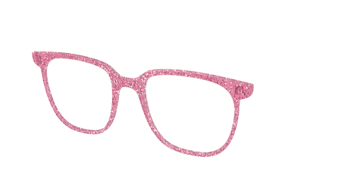The Hot Pink Sparkle - Angle Top Image - Pair Eyewear