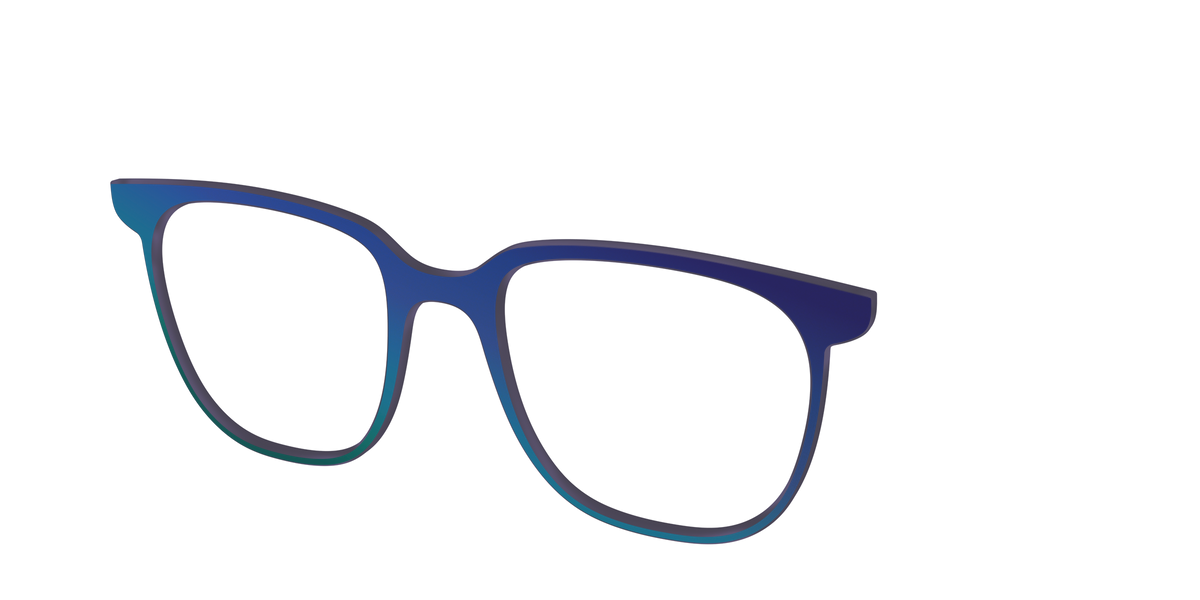 The Peacock Ombre - Angle Top Image - Pair Eyewear