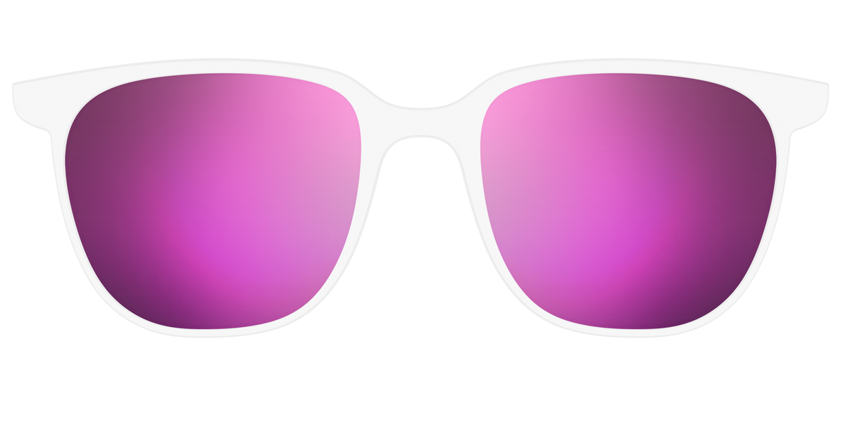 The Polarized White Sun Top - Front Top Image - Pair Eyewear