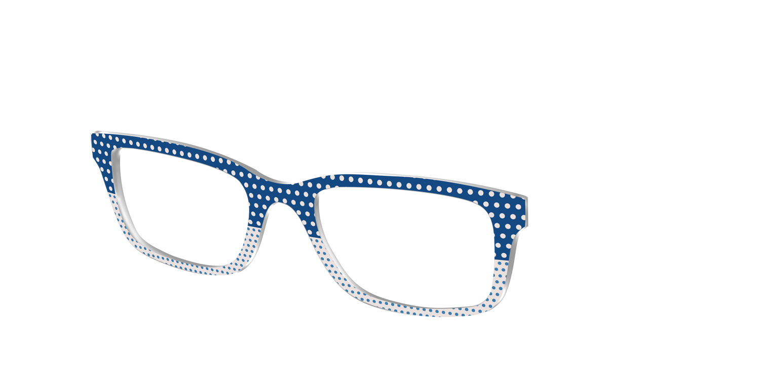 The Aegean Polka Dot Print Mix - Angle Top Image - Pair Eyewear