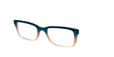 The Aegean to Apricot Gradient - Angle Top Thumbnail - Pair Eyewear