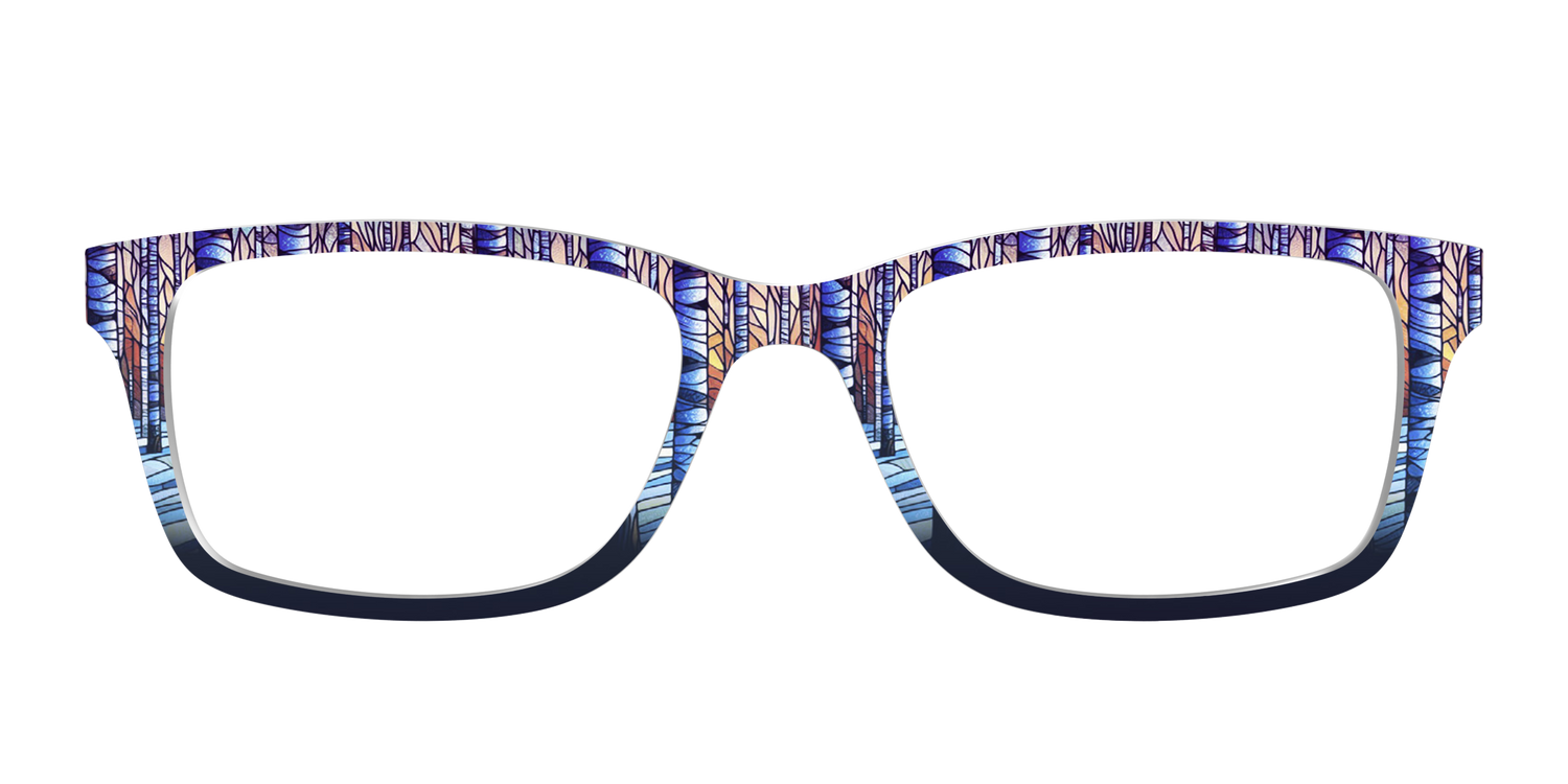 The Birch Woods Stained Glass - Front Top Image - Pair Eyewear