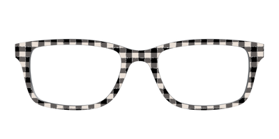 The Black Buffalo Check with Glitter - Front Top Thumbnail - Pair Eyewear