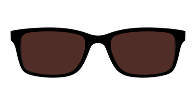 The Black with Brown Golf lens - Front Top Thumbnail - Pair Eyewear