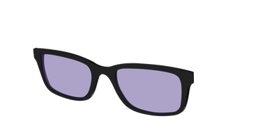 The Black With Celestial Purple Lens - Angle Top Thumbnail - Pair Eyewear