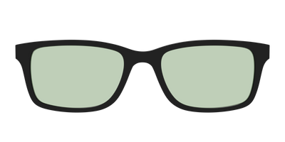 The Black With Sage Green Lens - Front Top Thumbnail - Pair Eyewear