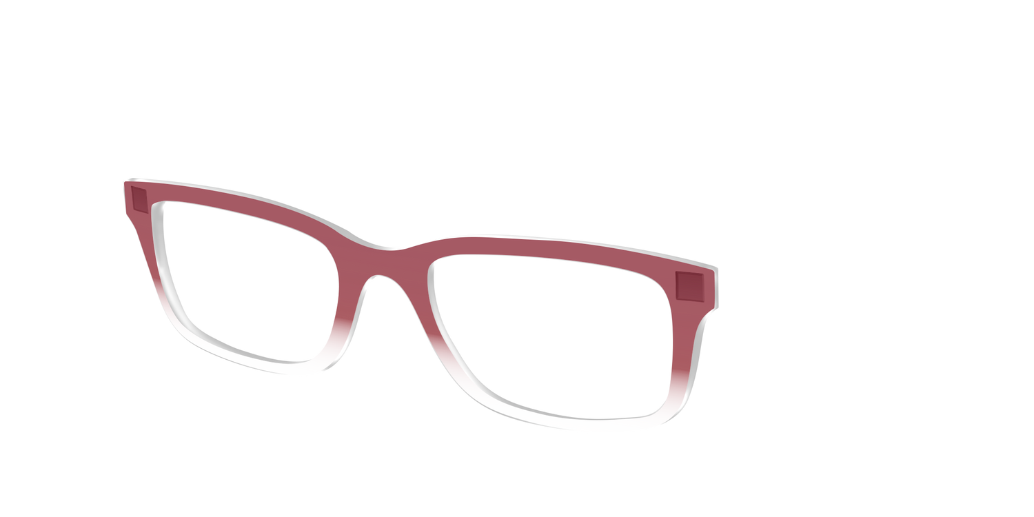 The Burgundy Gradient Crystal - Angle Top Image - Pair Eyewear
