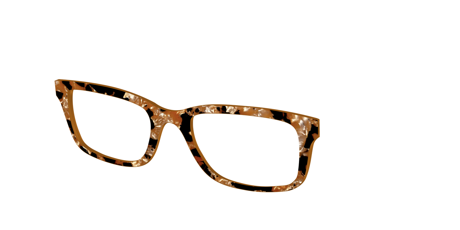 The Caramel Pearl Tortoise - Angle Top Image - Pair Eyewear