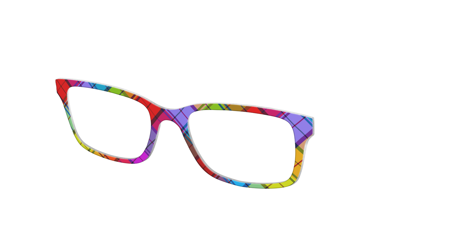 The Carnival Plaid - Angle Top Image - Pair Eyewear