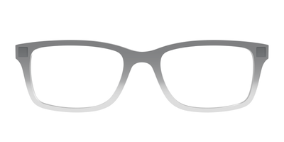 The Charcoal to Light Gray Gradient Crystal - Front Top Thumbnail - Pair Eyewear