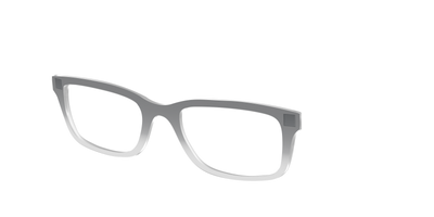 The Charcoal to Light Gray Gradient Crystal - Angle Top Thumbnail - Pair Eyewear
