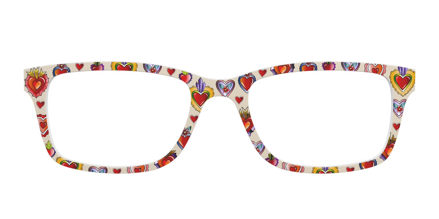 The Decorative Hearts Tattoo - Front Top Image - Pair Eyewear