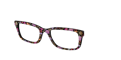 The Frosted Blossom Garden with Foil - Angle Top Thumbnail - Pair Eyewear