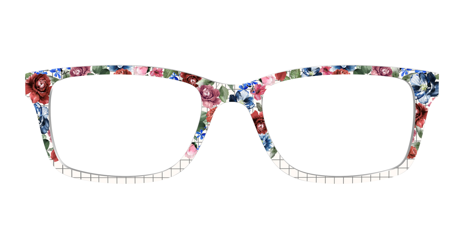The Graph Paper Floral - Front Top Image - Pair Eyewear
