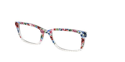 The Graph Paper Floral - Angle Top Thumbnail - Pair Eyewear