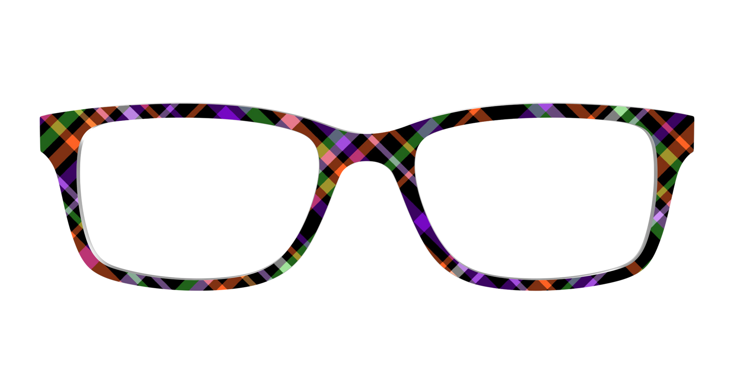 The Hexed Plaid - Front Top Image - Pair Eyewear