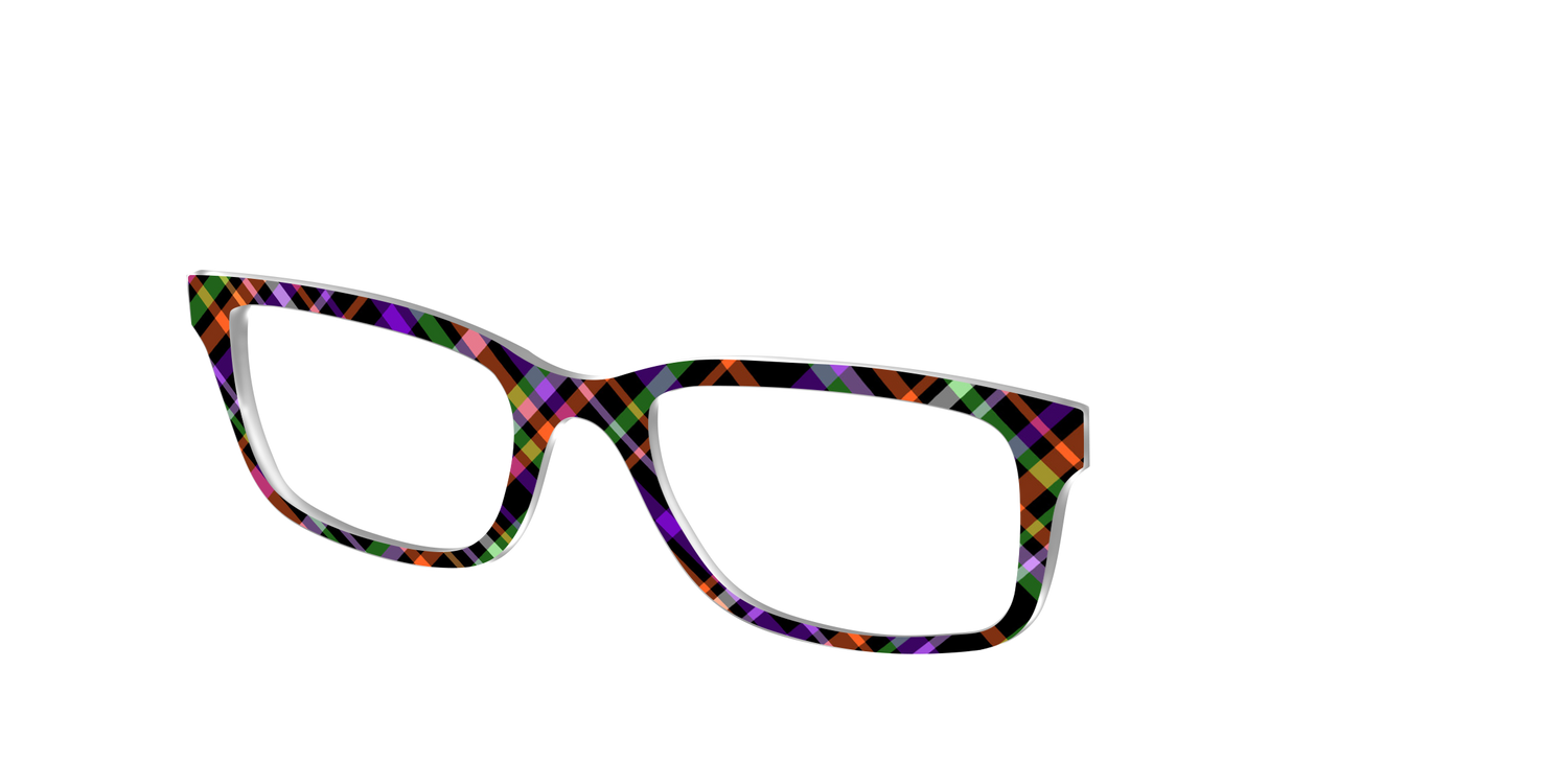 The Hexed Plaid - Angle Top Image - Pair Eyewear