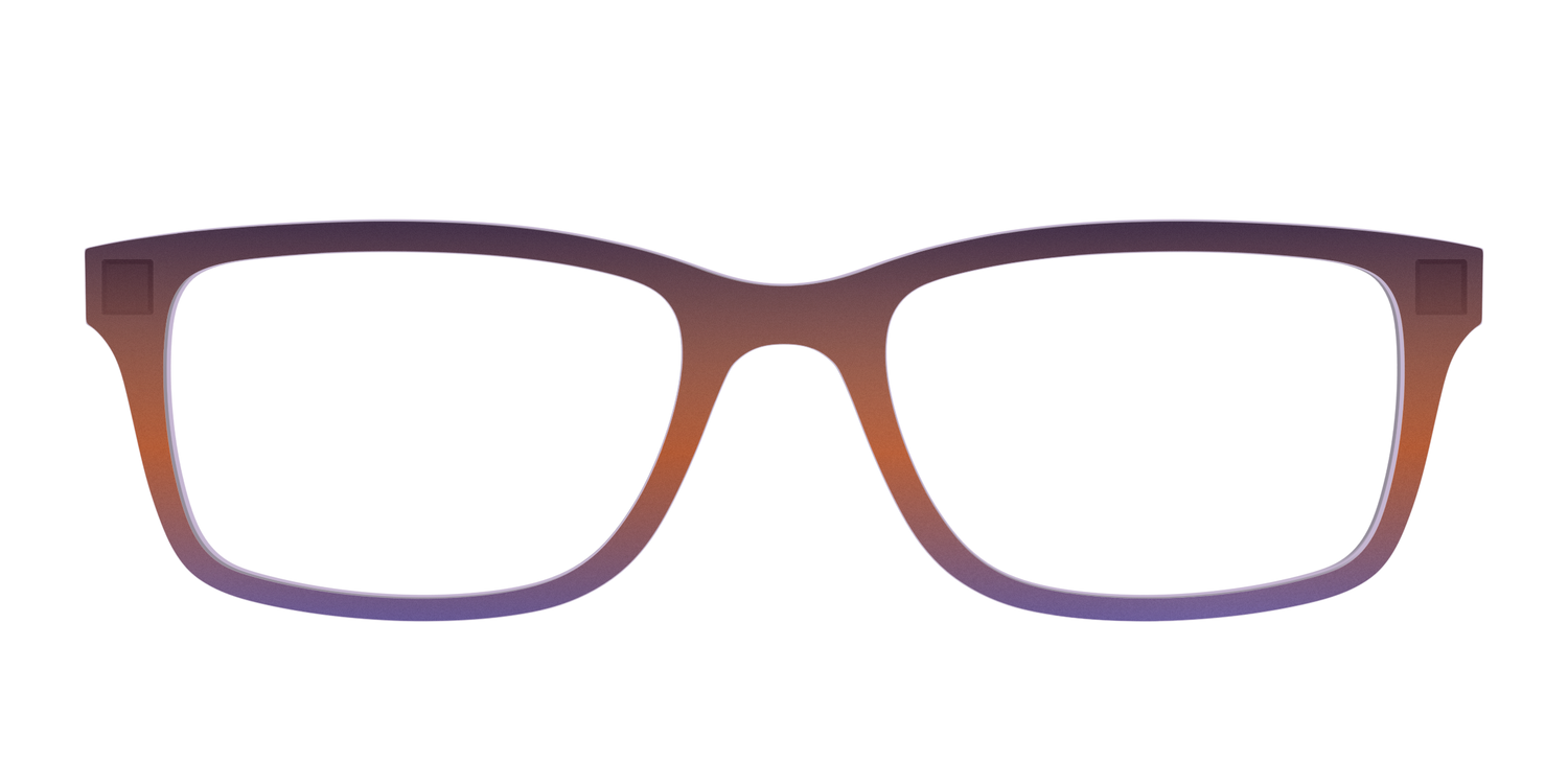 The Matte Midnight to Violet Gradient - Front Top Image - Pair Eyewear