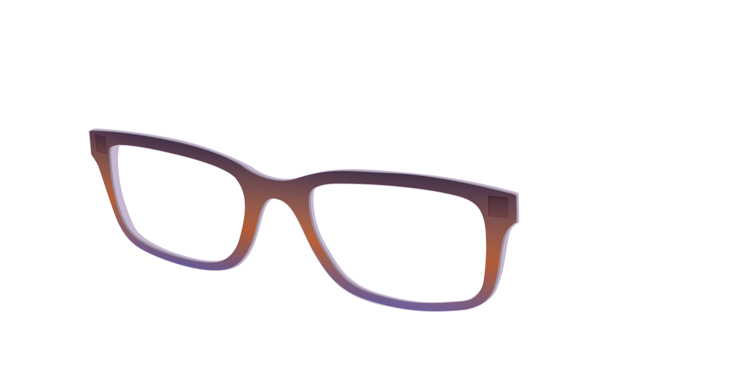 The Matte Midnight to Violet Gradient - Angle Top Image - Pair Eyewear