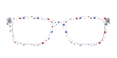 The Multi Stars Crystal with Silver Foil - Front Top Thumbnail - Pair Eyewear