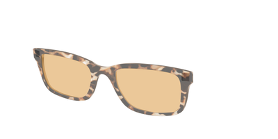 The Neutral Tort Crystal With Umber Brown Lens - Angle Top Thumbnail - Pair Eyewear