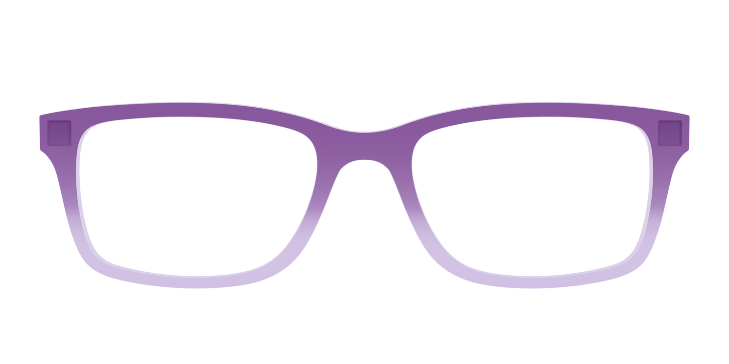 The Plum to Lilac Gradient Crystal - Front Top Image - Pair Eyewear