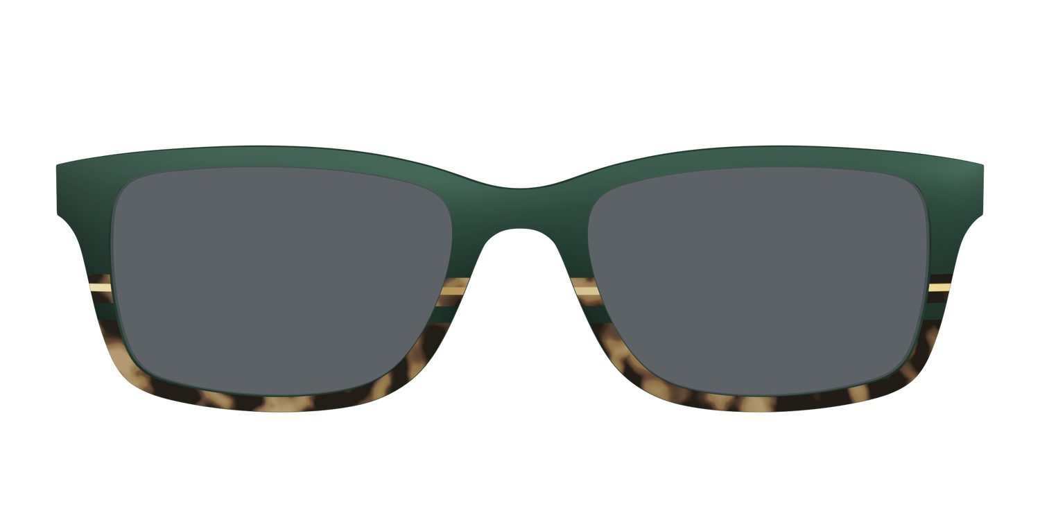 The Polarized Spruce Tortoise Sun Top - Front Top Image - Pair Eyewear