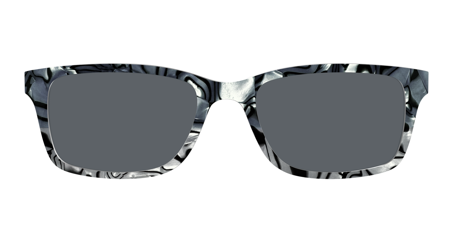 The Polarized Zebra Pearl Split Sun Top - Front Top Image - Pair Eyewear