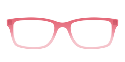The Red to Coral Gradient Crystal - Front Top Thumbnail - Pair Eyewear