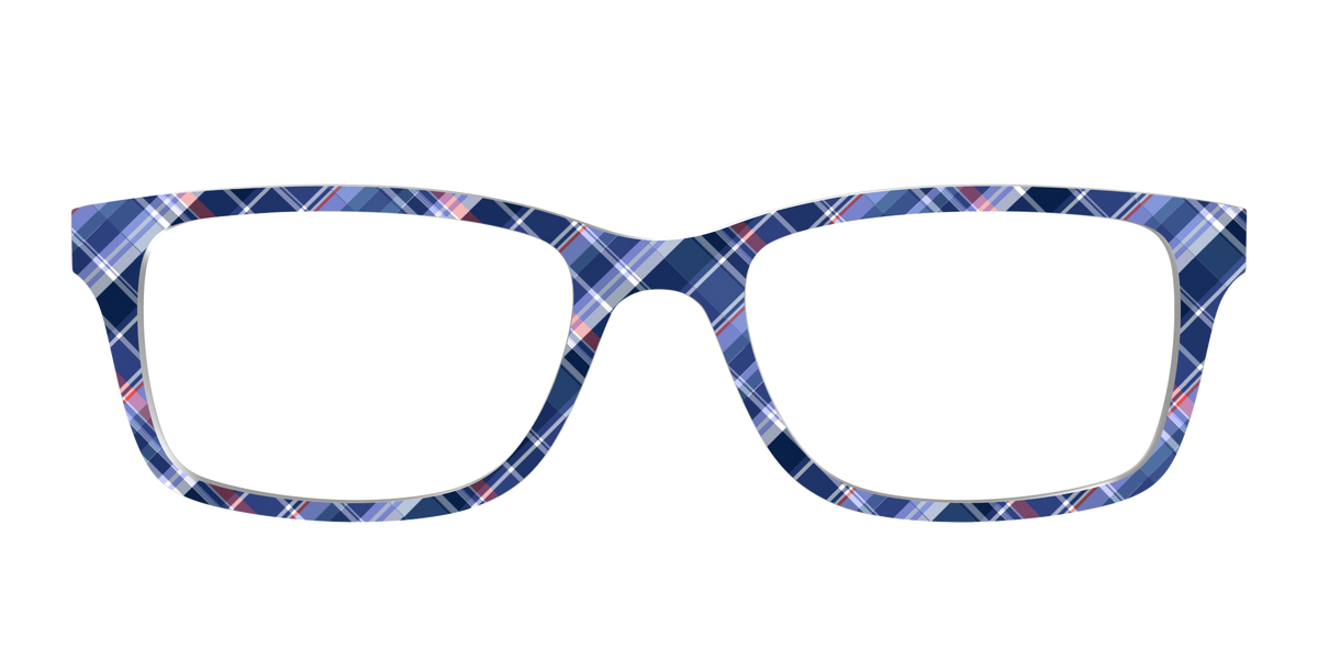 The Serene Plaid - Front Top Image - Pair Eyewear