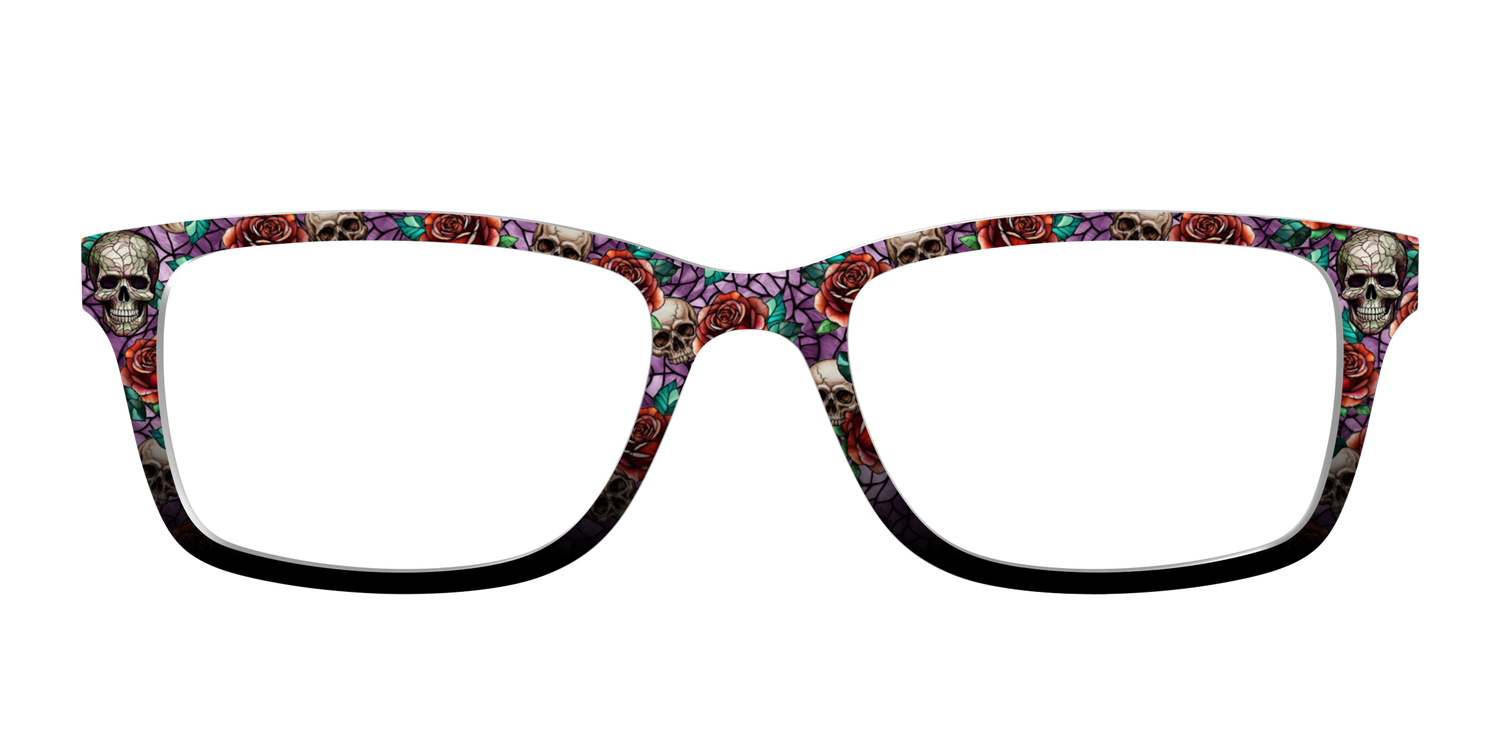 The Skull & Thorn Stained Glass - Front Top Image - Pair Eyewear