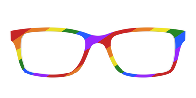 The Traditional Pride Flag - Front Top Thumbnail - Pair Eyewear