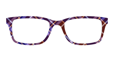 The Water Iris Plaid - Front Top Thumbnail - Pair Eyewear