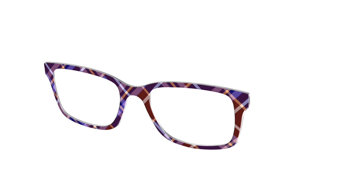 The Water Iris Plaid - Angle Top Image - Pair Eyewear