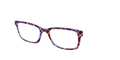 The Water Iris Plaid - Angle Top Thumbnail - Pair Eyewear